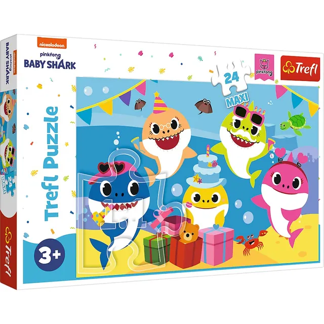 trefl-baby-joyeux-baby-shark-puzzle-24-maxi-pi-ces-3-ans image 1