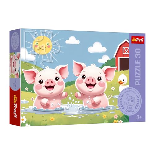 trefl-the-treflik-family-happy-country-life-puzzle-30-pi-ces-cochons-3-ans image 7
