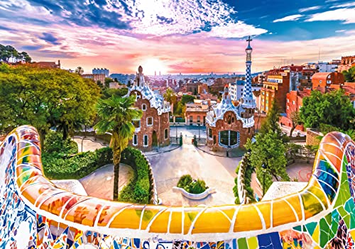 trefl-red-10711-coucher-de-soleil-barcelone-puzzle-1000-pi-ces image 8