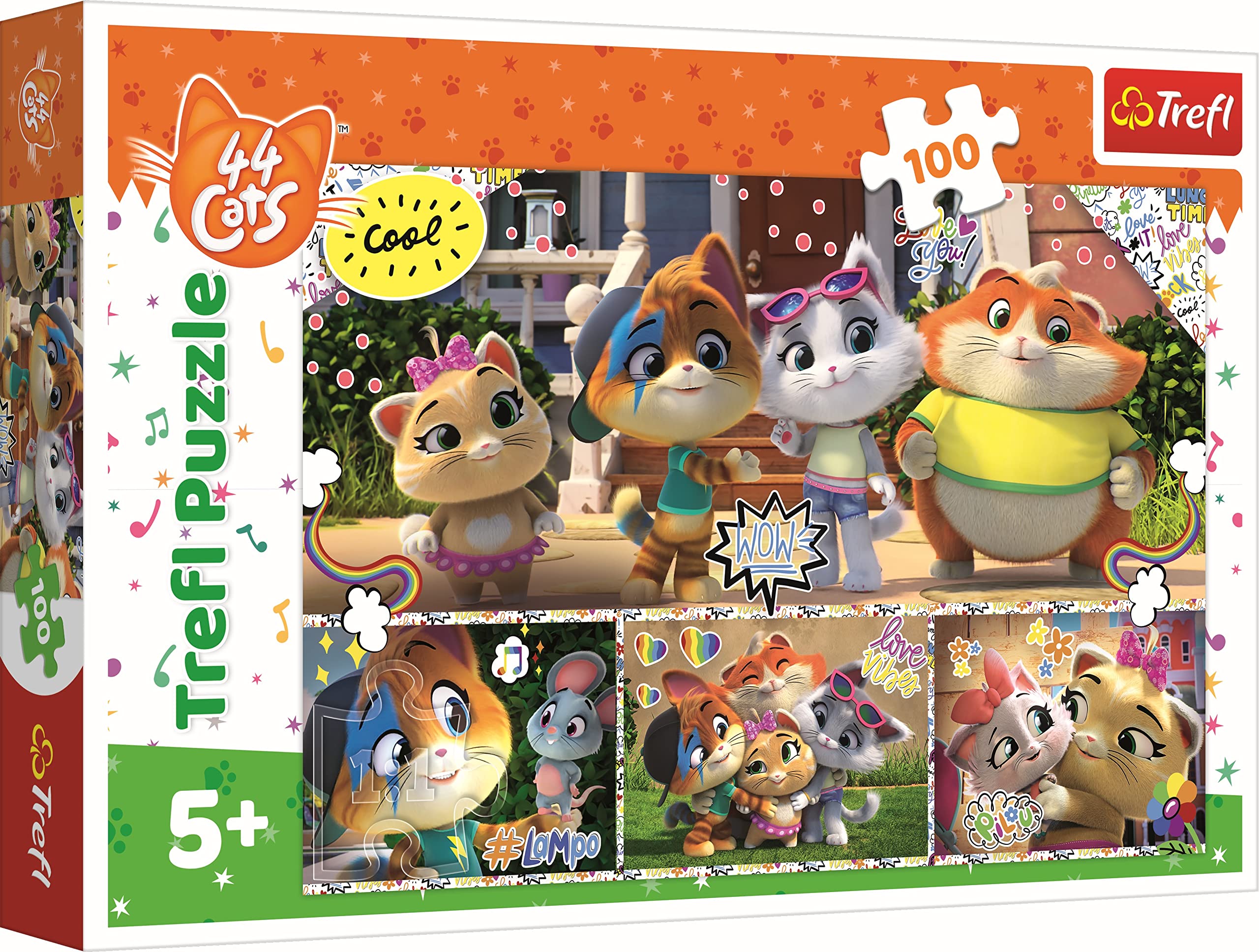 trefl-44-cats-puzzle-100-pi-ces-bonne-quipe-5-ans image 1
