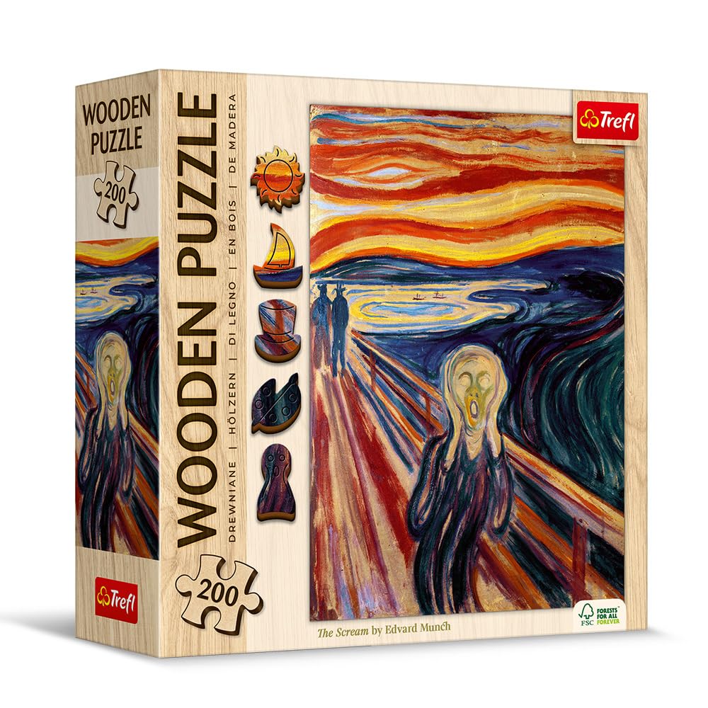 trefl-wood-craft-le-cri-munch-puzzle-bois-200-pi-ces image 2