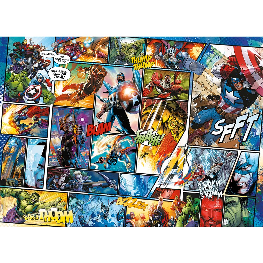 trefl-wood-craft-marvel-puzzle-bois-1000-pcs-super-h-ros-20165 image 2