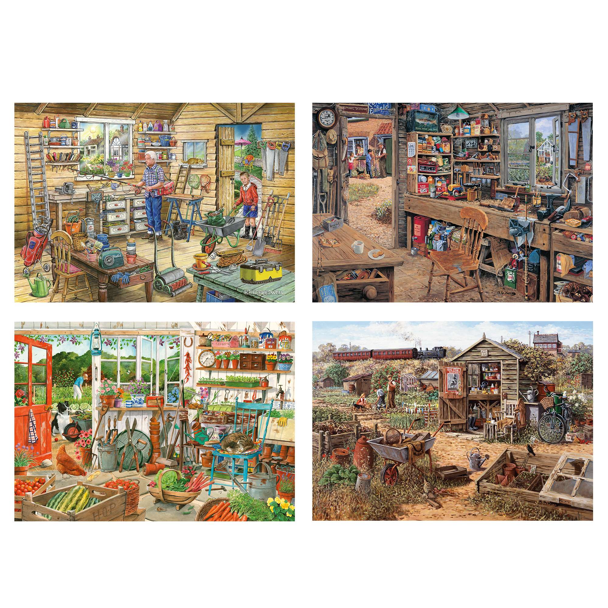 house-of-puzzles-time-to-potter-4x500-puzzle-jardin-fleurs image 2
