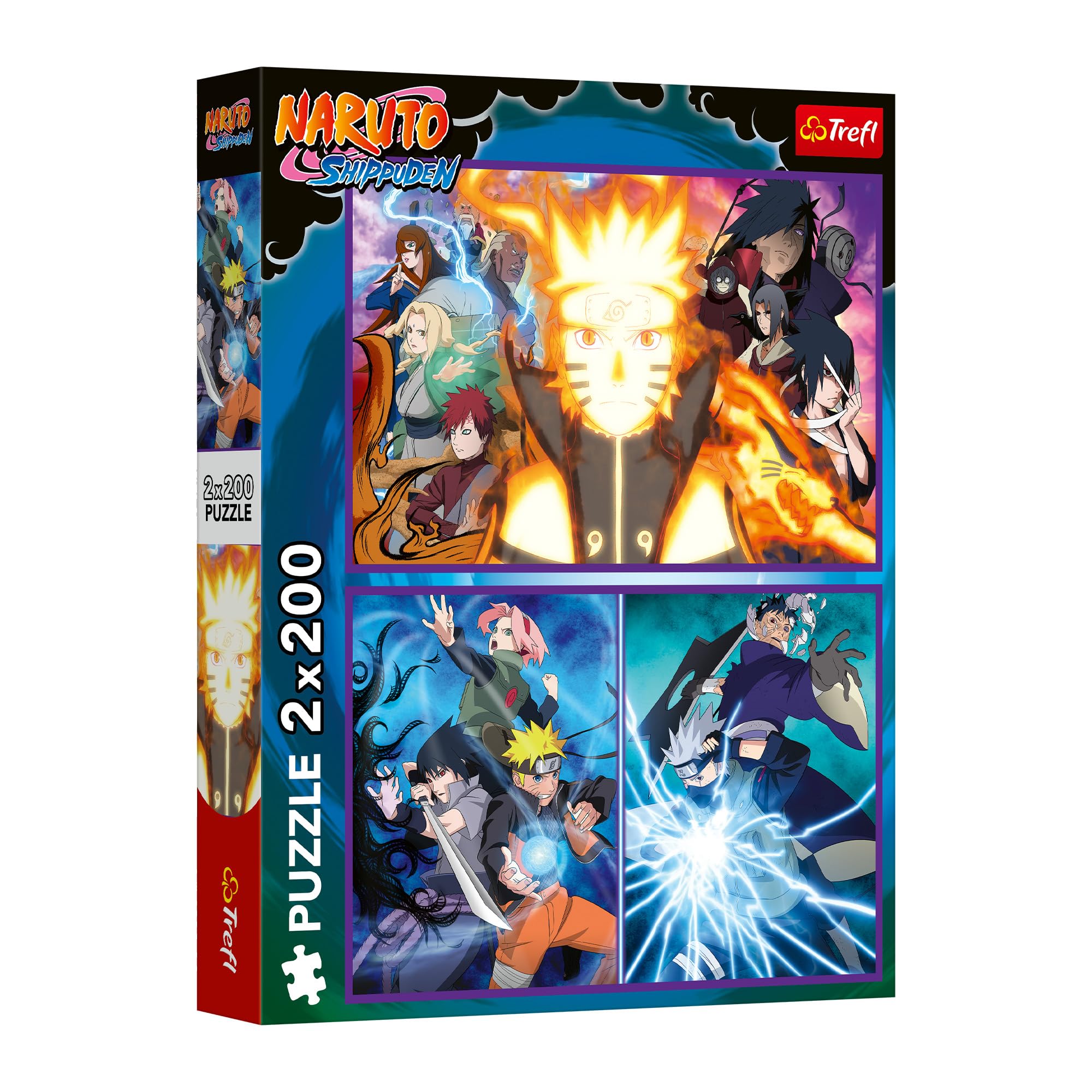 trefl-red-naruto-shippuden-puzzle-2x200-pi-ces-ninja image 1