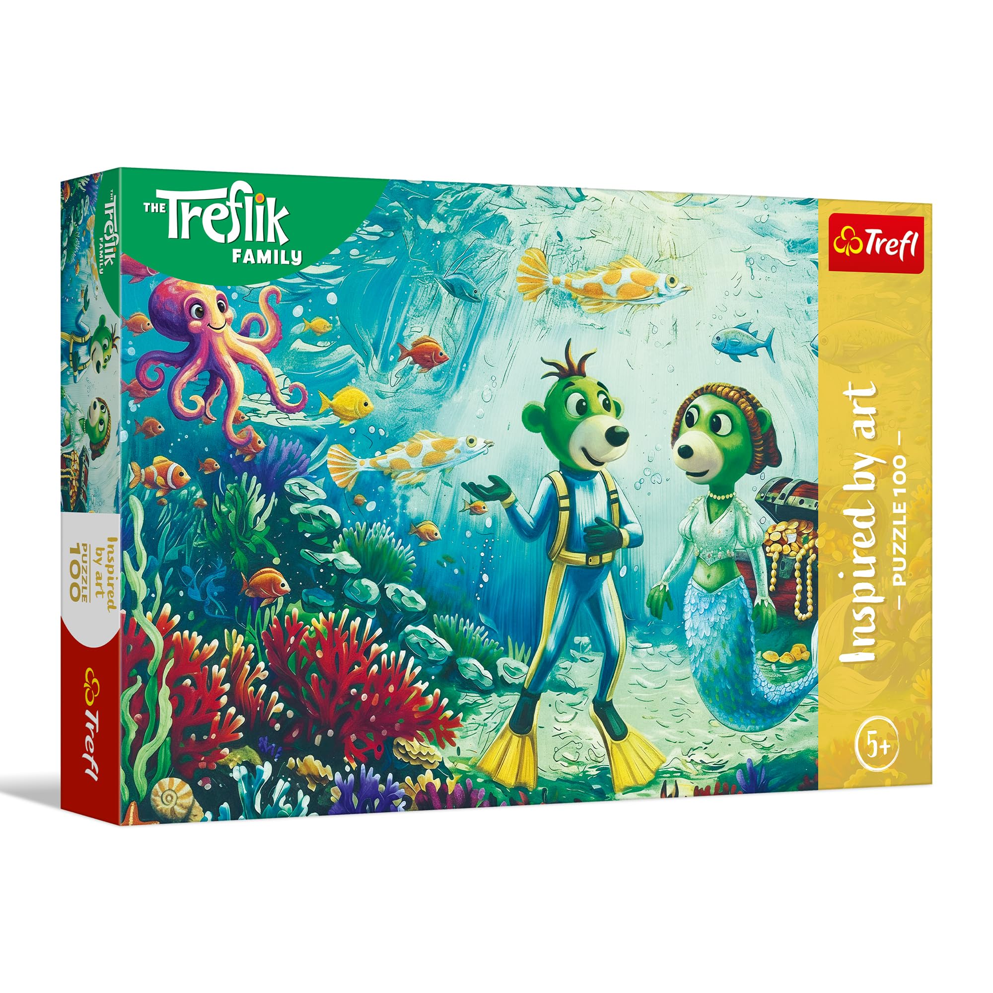 trefl-the-treflik-family-magie-profondeurs-puzzle-100-pi-ces-5-ans image 1