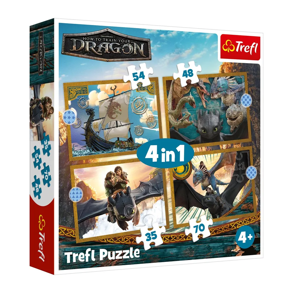 trefl-red-dragons-puzzle-4-en-1-35-70-pi-ces-enfant image 1