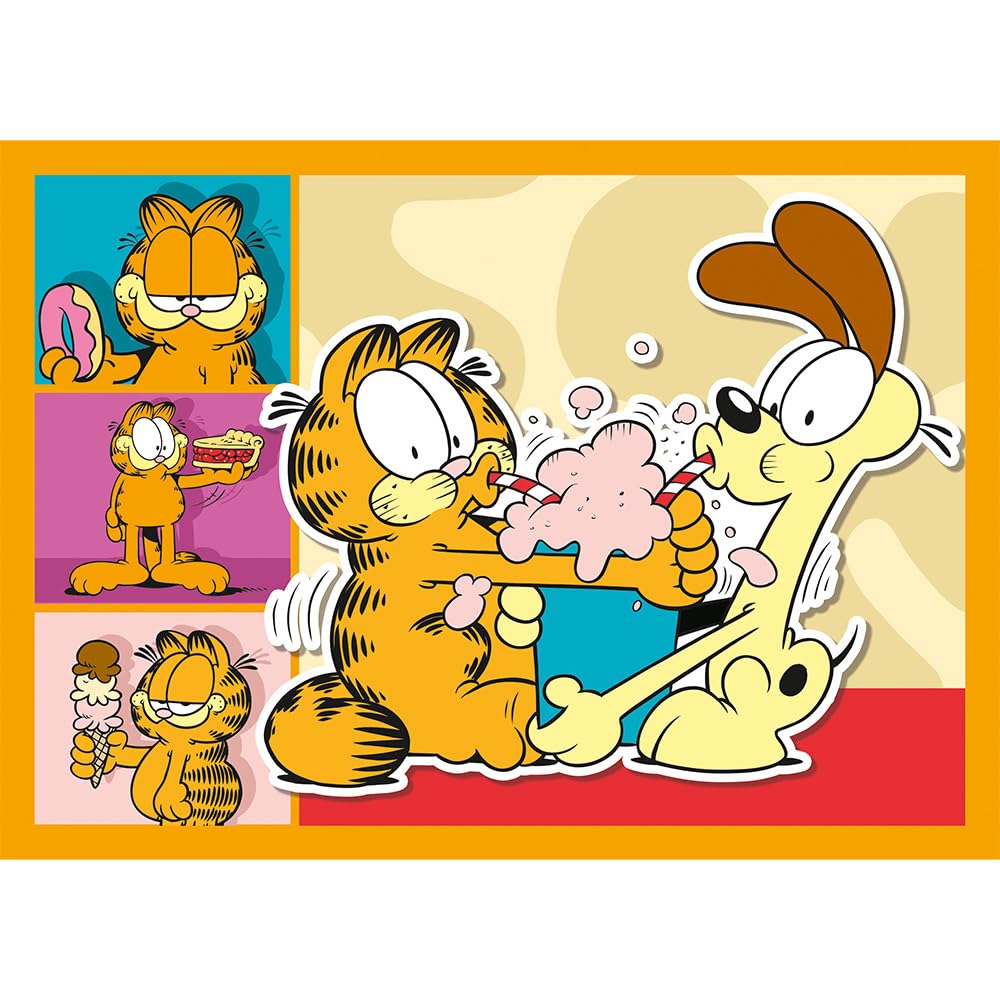 trefl-red-garfield-aime-lasagne-puzzle-4-en-1-enfant-4-ans image 7