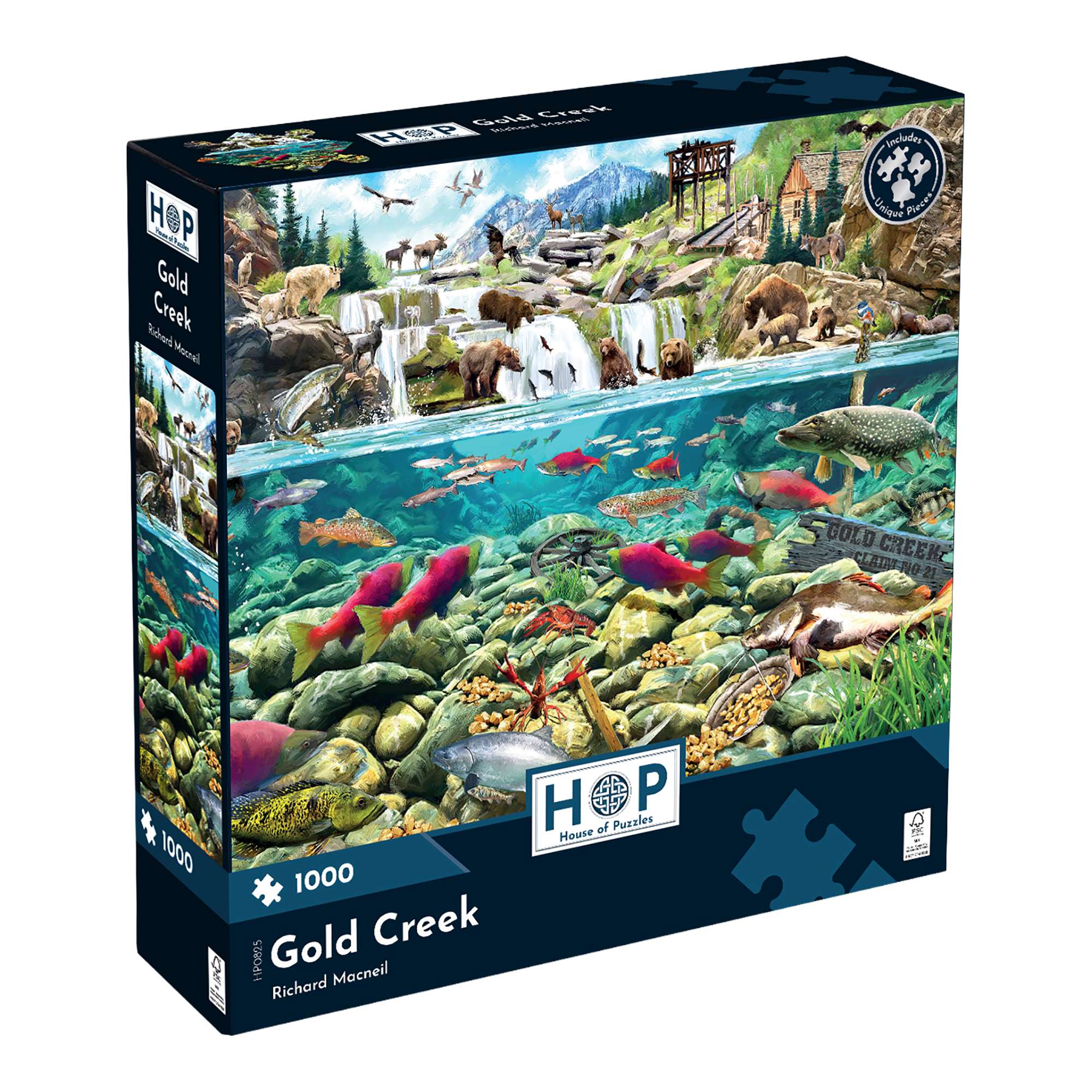 house-of-puzzles-gold-creek-puzzle-1000-pi-ces-animaux image 1