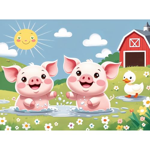 trefl-the-treflik-family-happy-country-life-puzzle-30-pi-ces-cochons-3-ans image 8