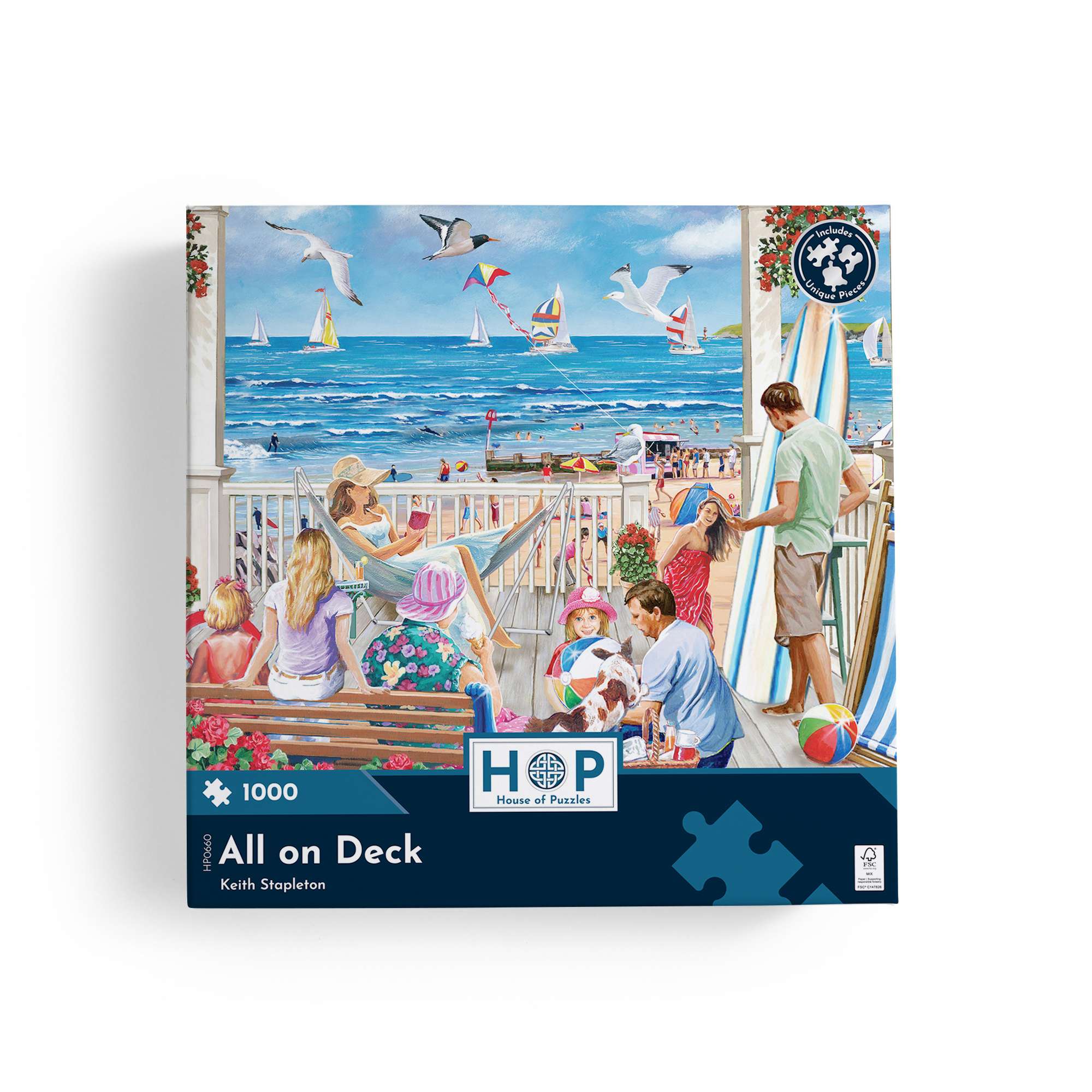 house-of-puzzles-all-on-deck-puzzle-1000-pi-ces-plage image 4