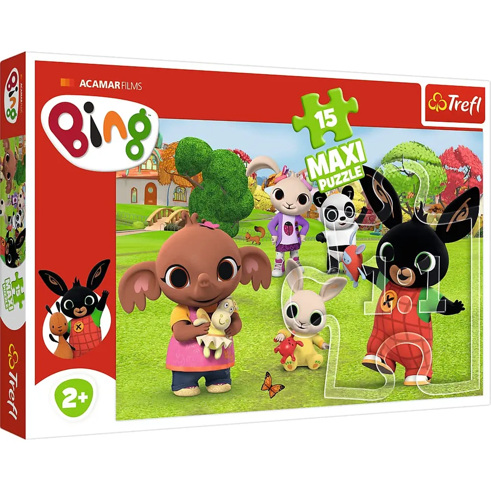 trefl-red-bing-avec-amis-puzzle-15-maxi-pi-ces-d-s-2-ans image 1