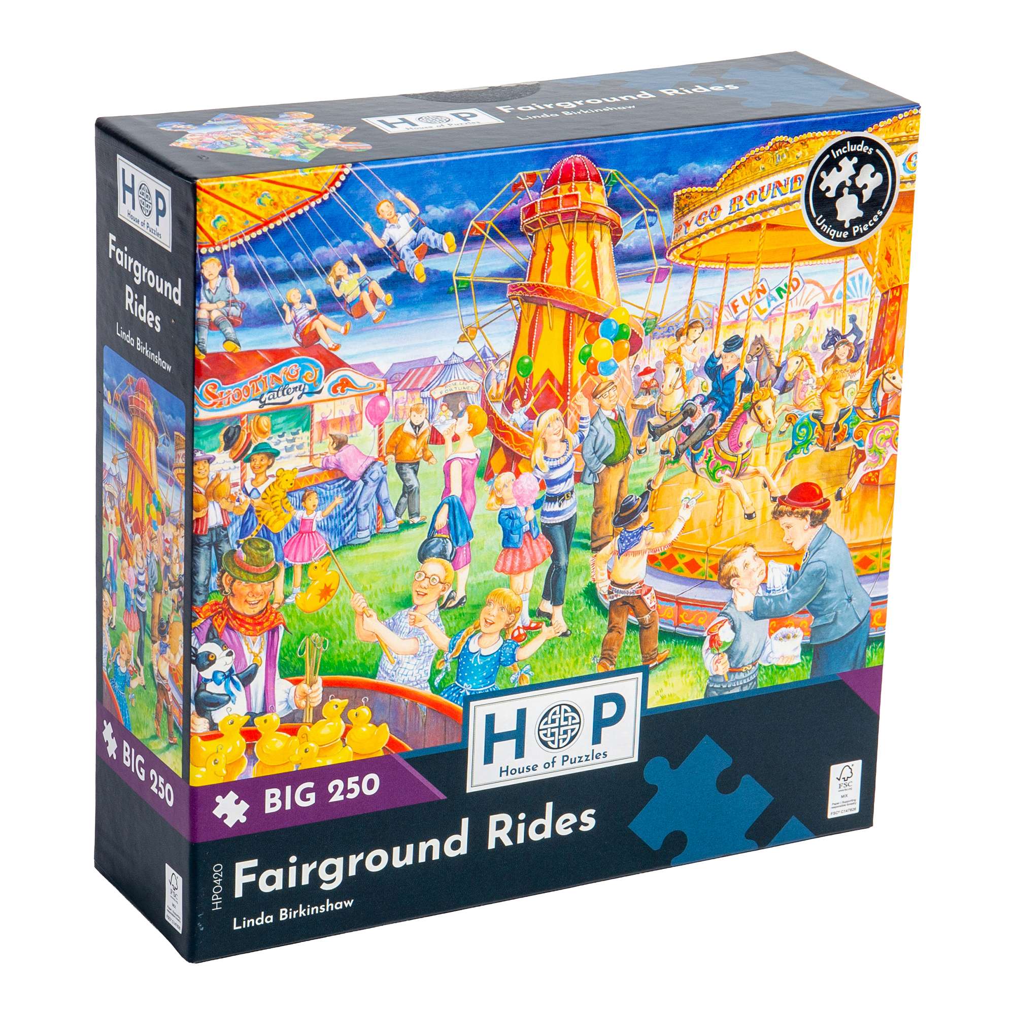 house-of-puzzles-big-250-puzzle-250-pi-ces-fairground-rides-famille image 1