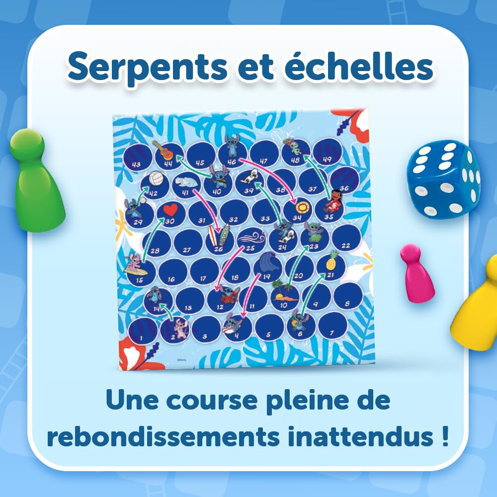 trefl-red-ludo-serpents-chelles-lilo-stitch-jeu-2-en-1 image 4