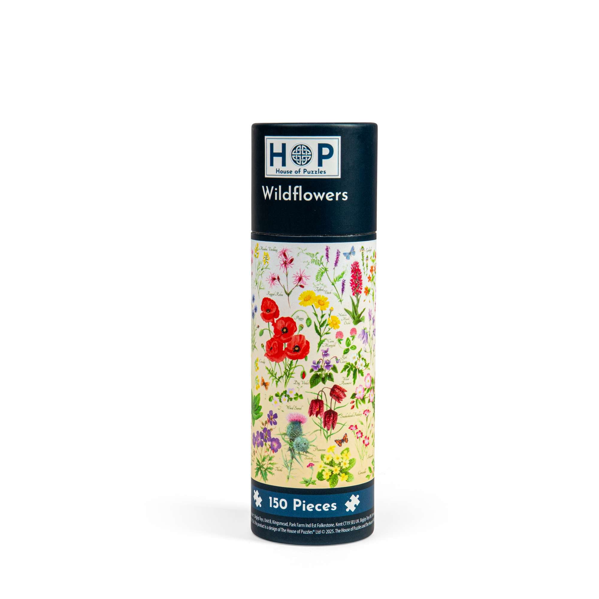house-of-puzzles-wildflowers-mini-puzzle-150-tube-fleurs image 1