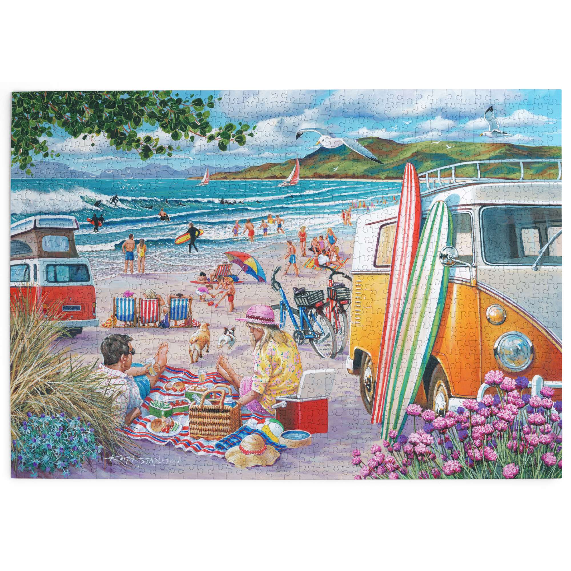 house-of-puzzles-wish-you-were-here-puzzle-1000-pi-ces-bord-de-mer image 2