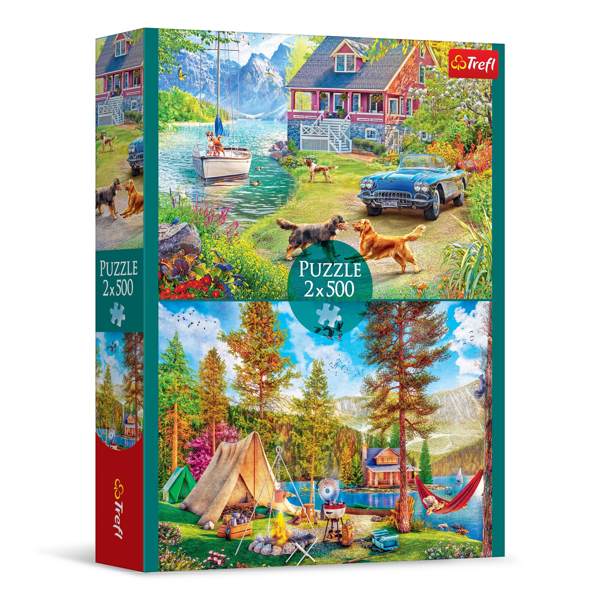 trefl-red-summertime-relax-puzzle-2x500-pi-ces-t image 1