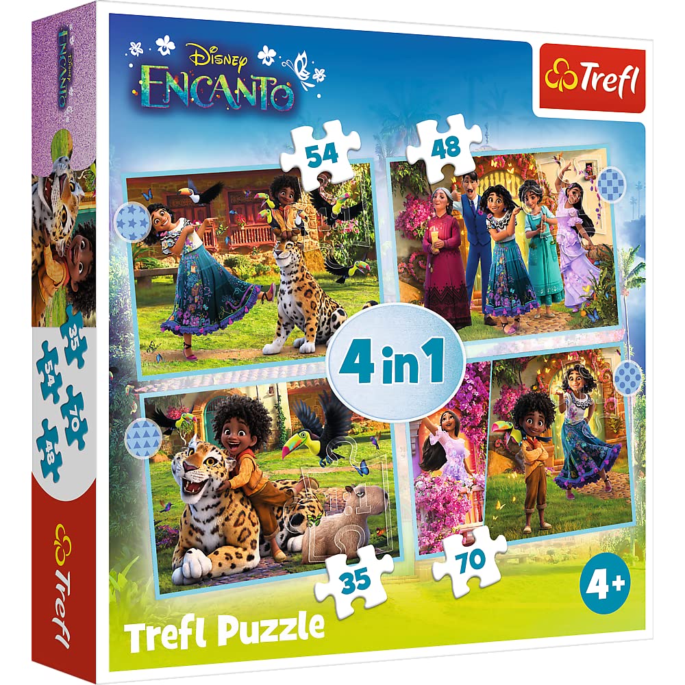 trefl-red-encanto-puzzle-4-en-1-35-70-pi-ces-disney image 1
