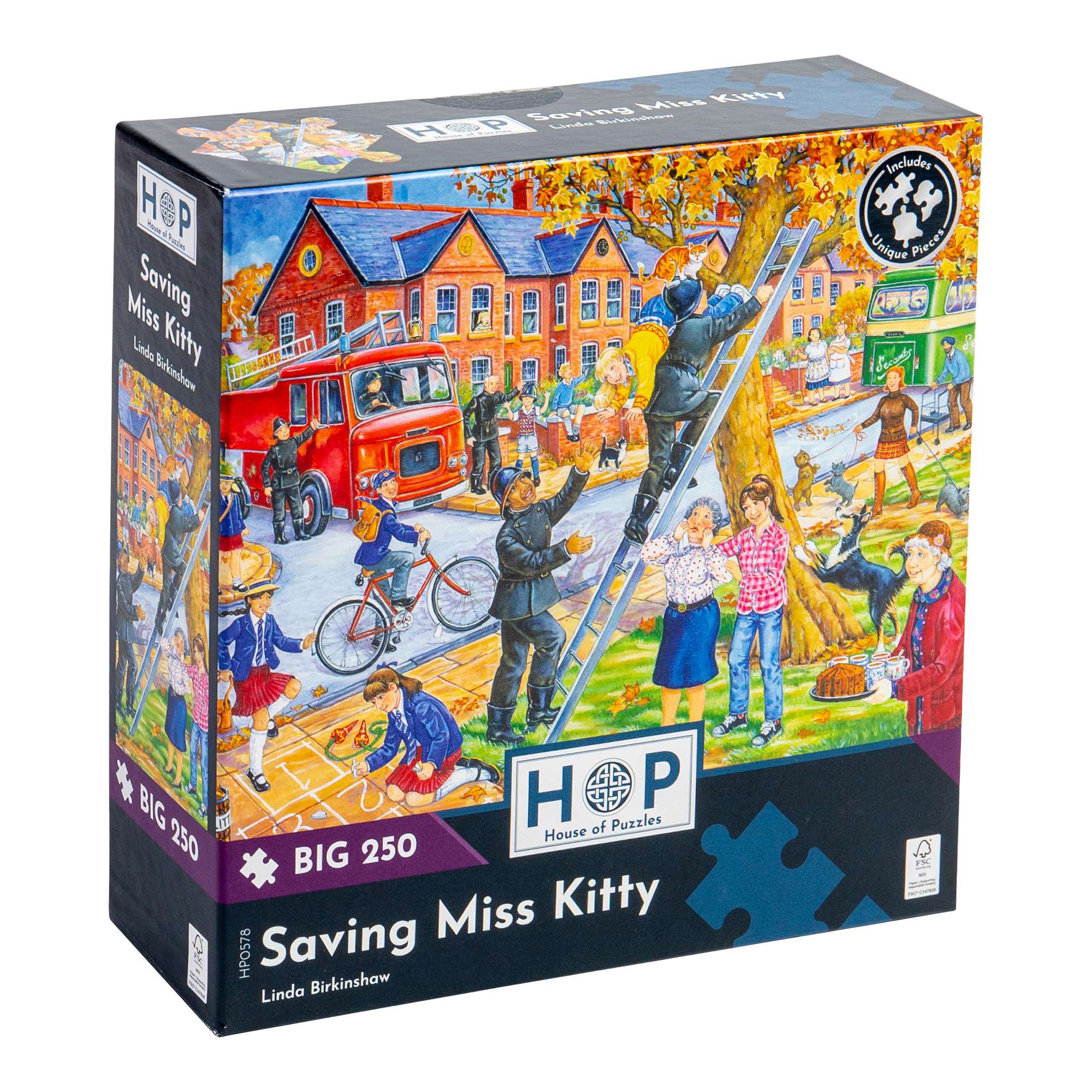 house-of-puzzles-saving-miss-kitty-puzzle-250-extra-larges-famille image 1