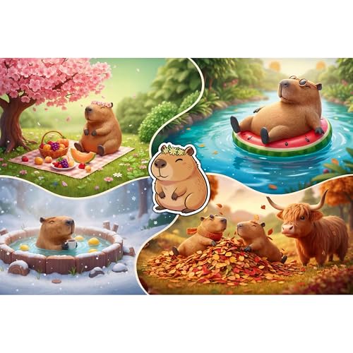 trefl-red-capybaras-quatre-saisons-puzzle-300-pi-ces-8-ans image 8
