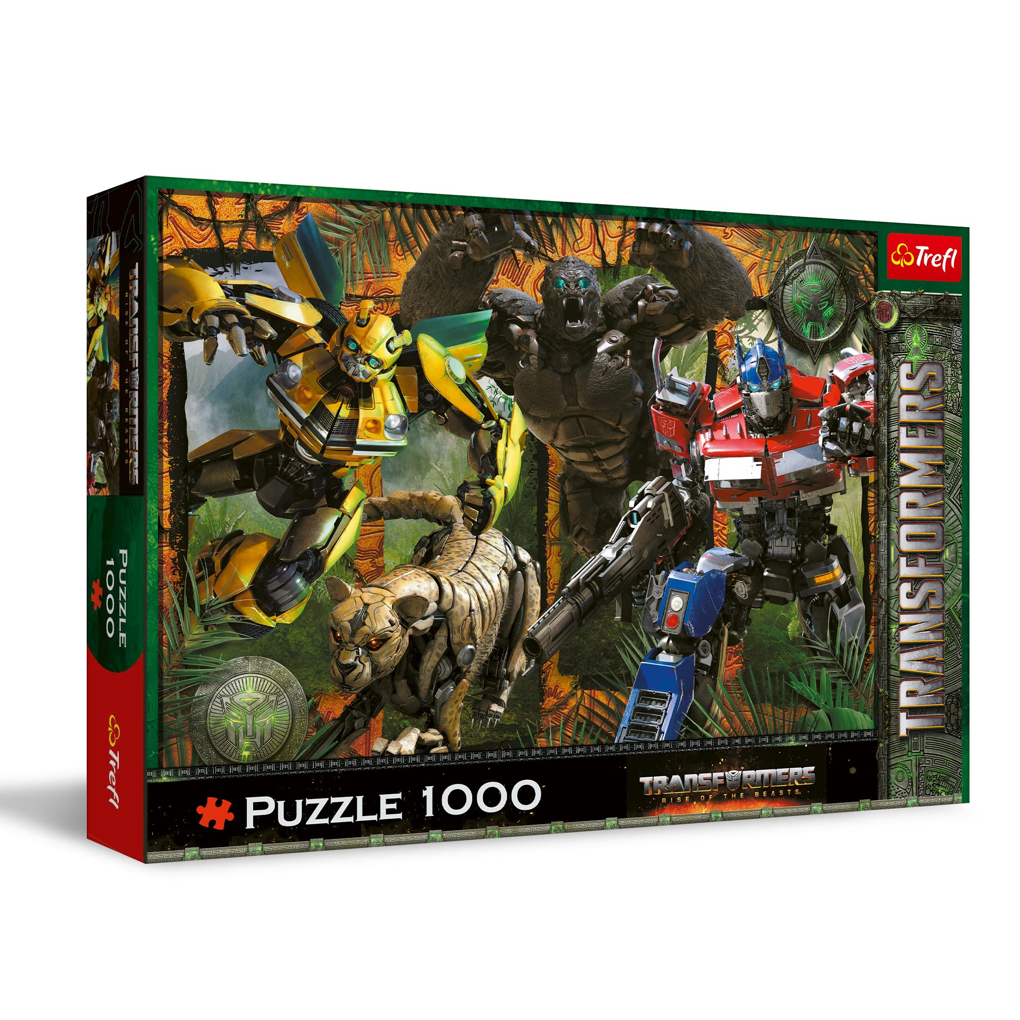 trefl-red-transformers-1000-puzzle-rise-of-the-beasts-1000-pcs image 1
