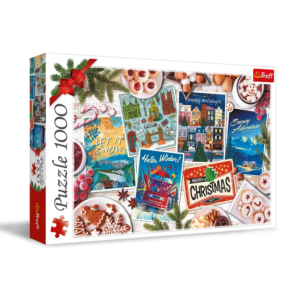 trefl-red-souvenirs-d-hiver-puzzle-1000-pi-ces-no-l image 1
