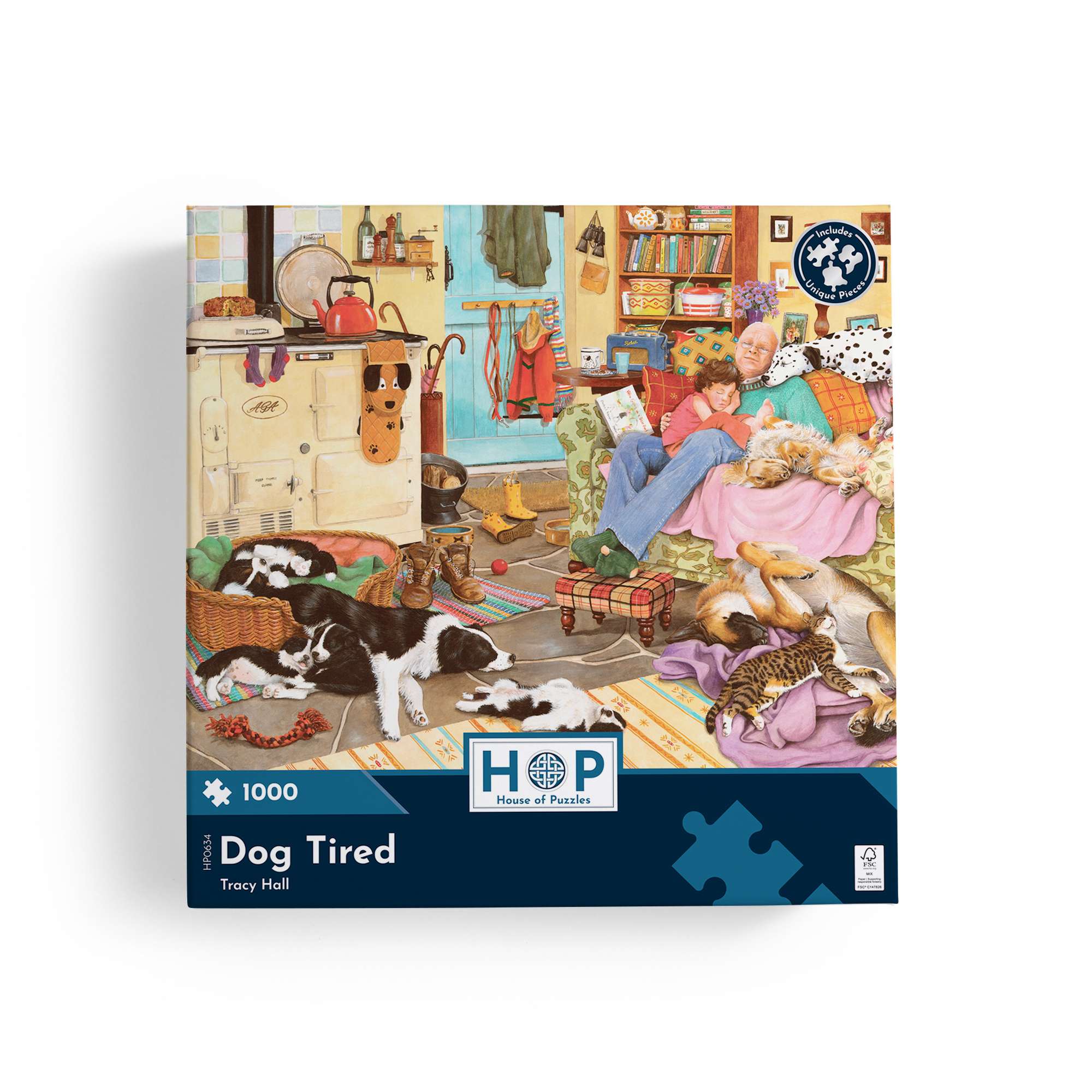 house-of-puzzles-dog-tired-puzzle-1000-pi-ces-chiens image 4