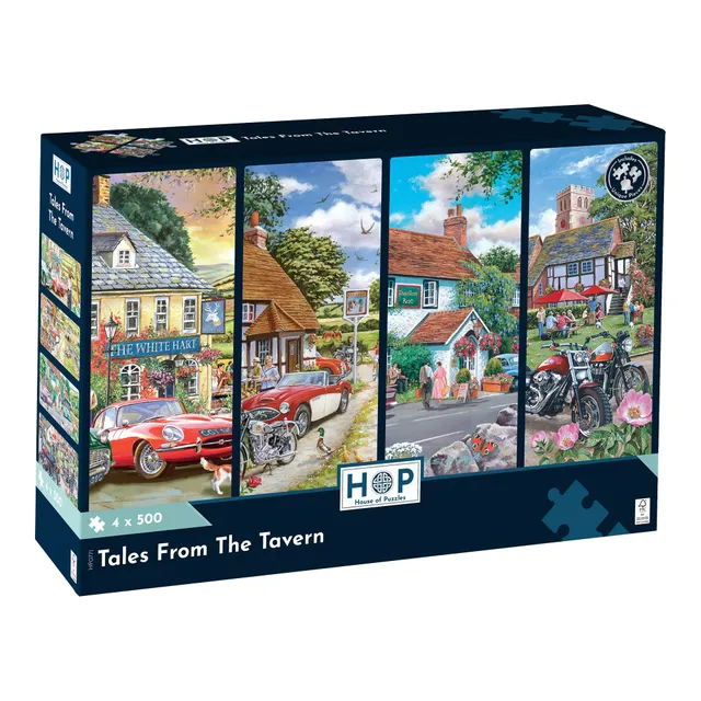 house-of-puzzles-tales-from-tavern-4x500-puzzle-lot-4-pubs-anglais image 1