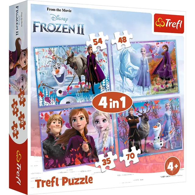 trefl-red-reine-des-neiges-2-puzzle-4-en-1-4-ans image 1