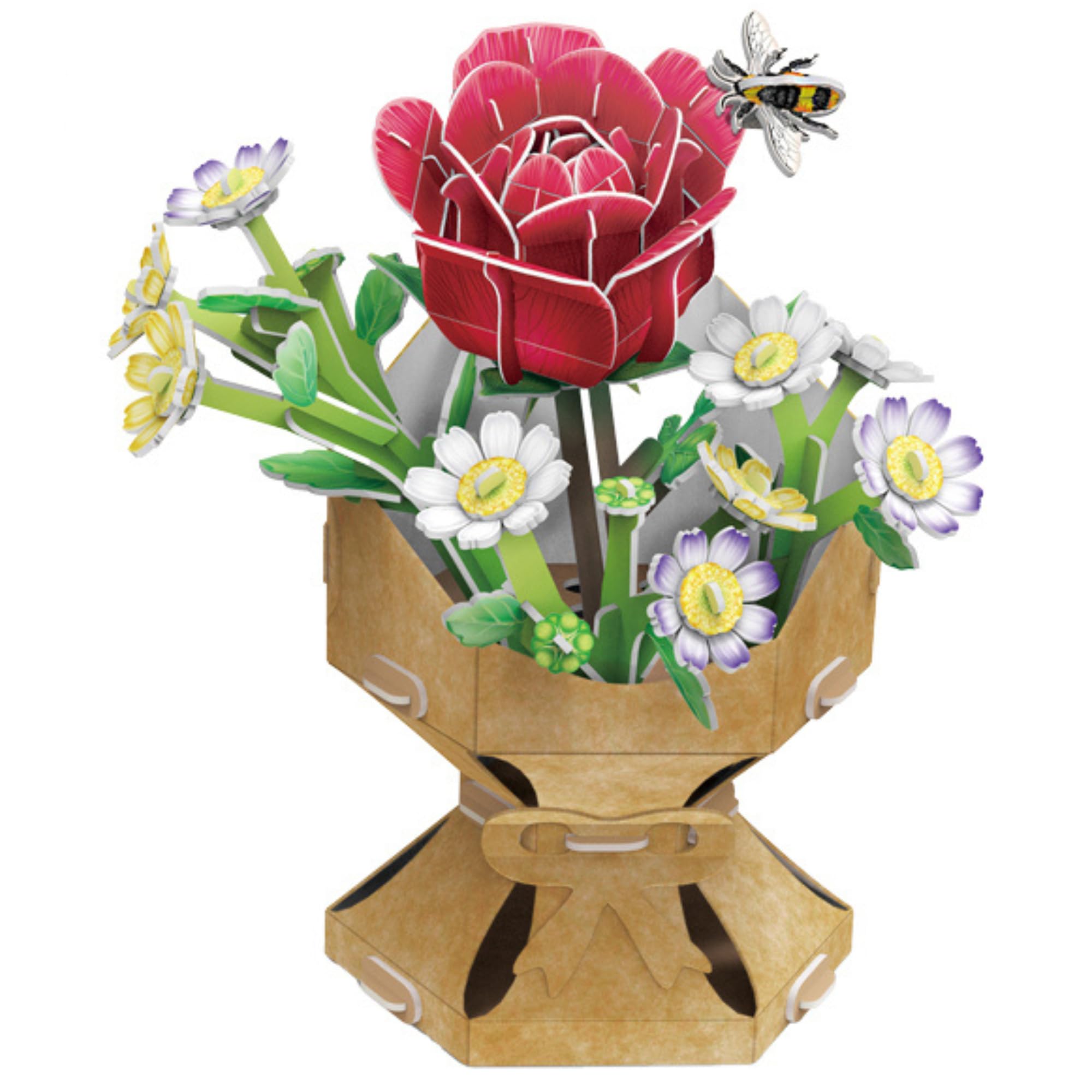 explora-maquettes-3d-540501-puzzle-3d-bouquet-rose-120-pi-ces image 1