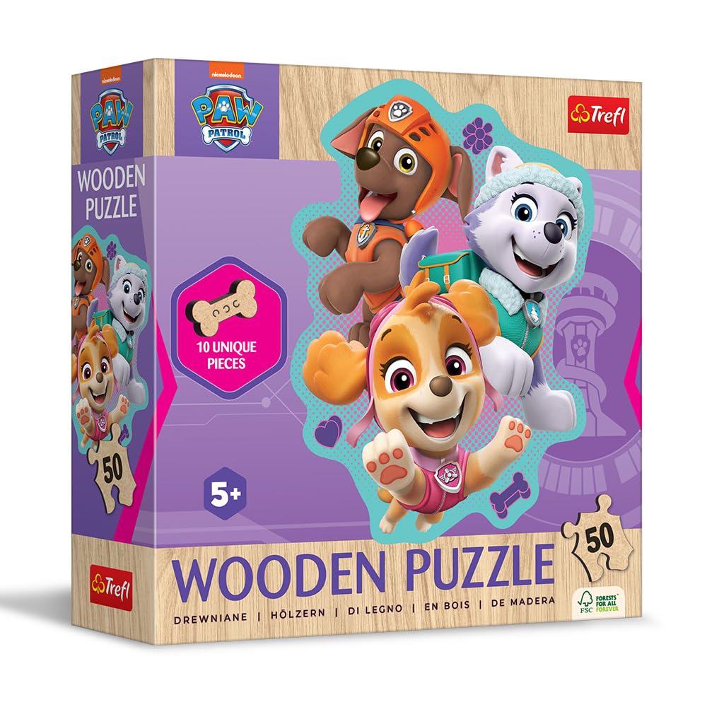 trefl-wood-craft-pat-patrouille-puzzle-bois-50-pi-ces-figurines image 2