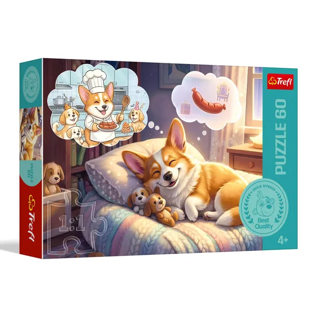 trefl-red-corgi-au-pays-des-r-ves-puzzle-enfant-60-pi-ces-d-s-4-ans image 1