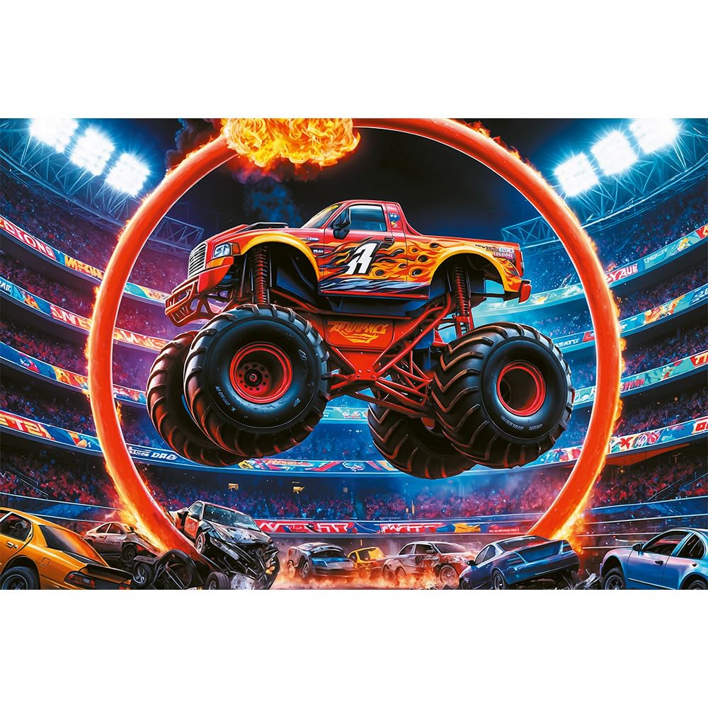 trefl-red-monster-truck-puzzle-60-pi-ces-enfant-4-ans image 2