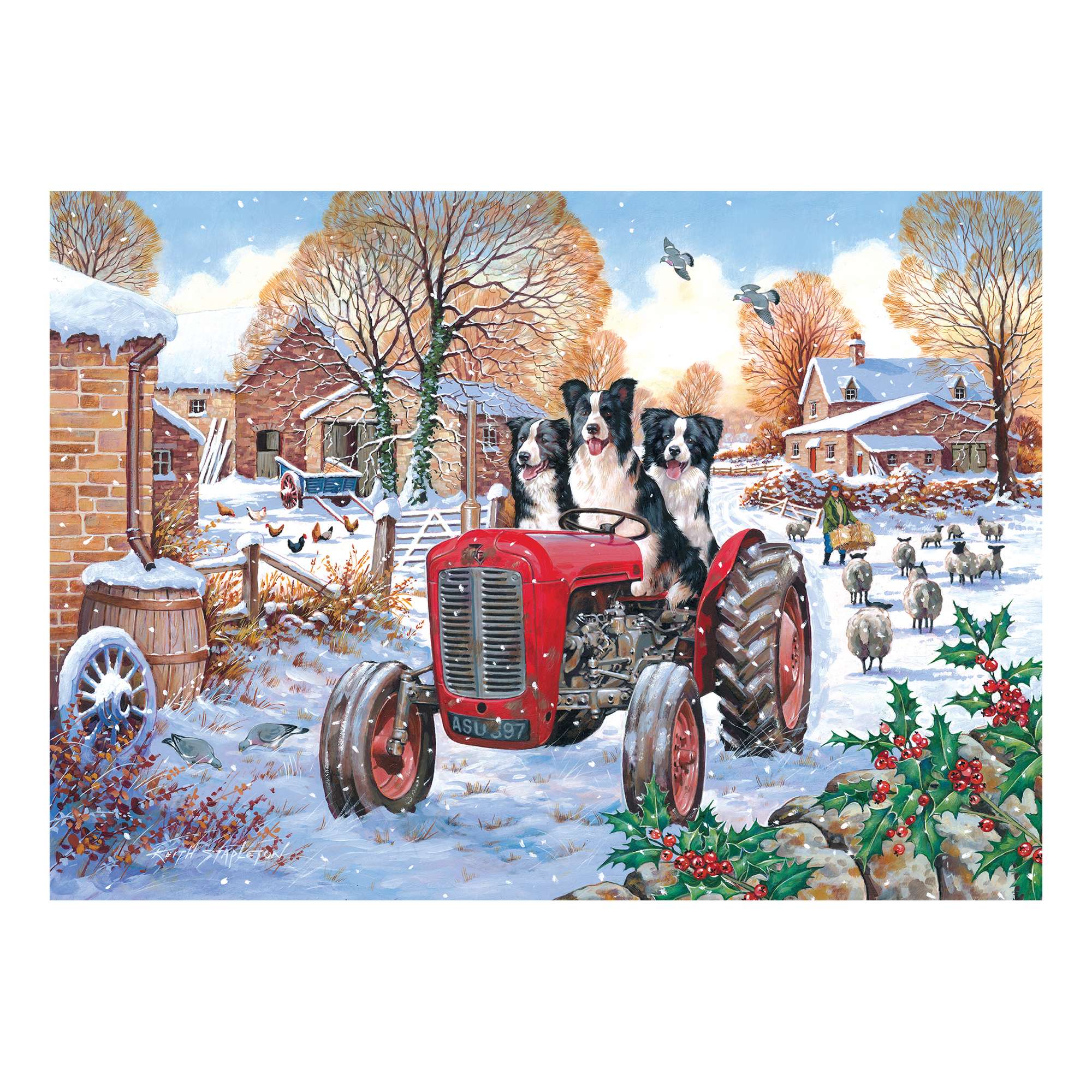 house-of-puzzles-beau-belle-bramble-puzzle-1000-pi-ces-ferme-hiver image 2