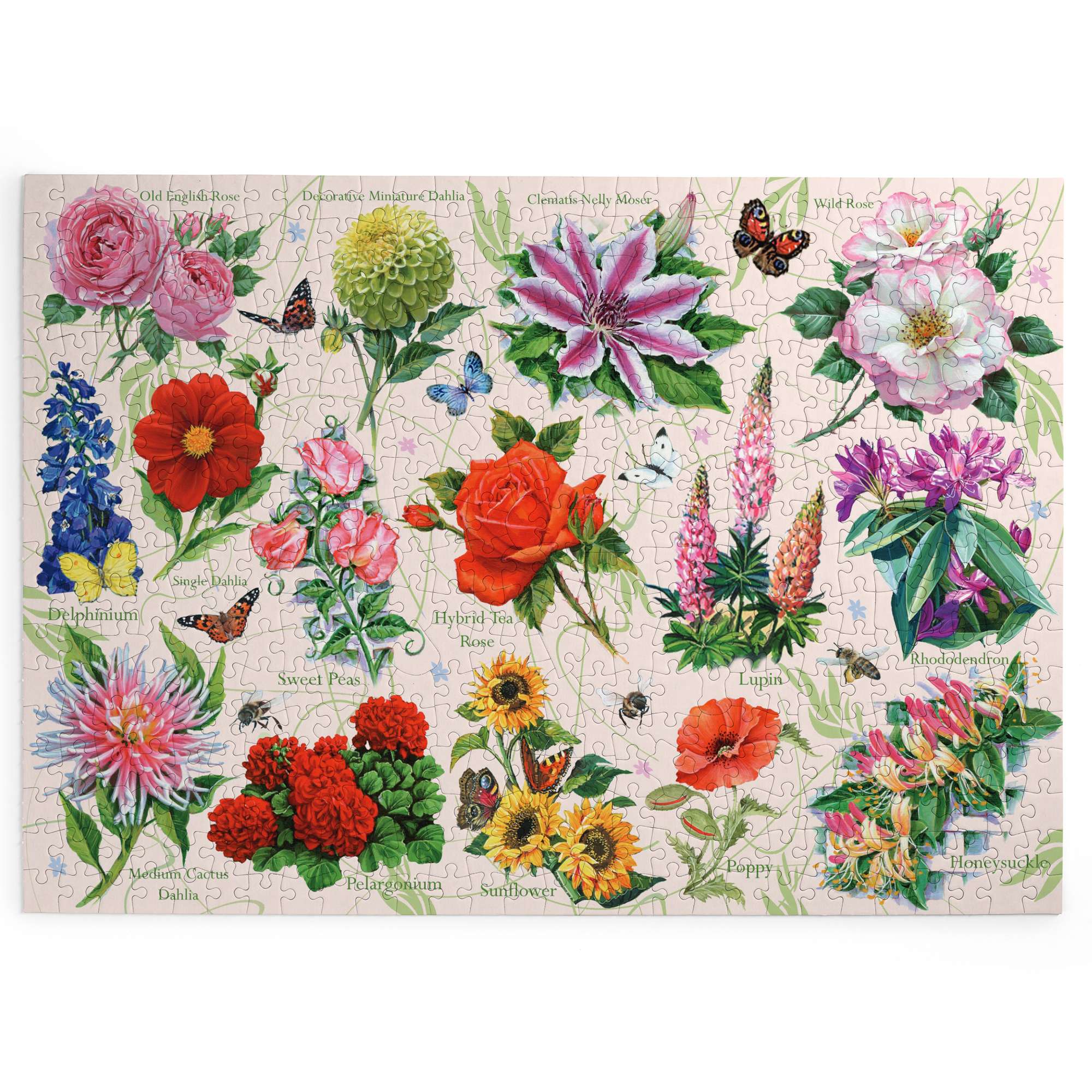 house-of-puzzles-big-500-puzzle-500-pi-ces-full-bloom-jardin-fleurs image 2