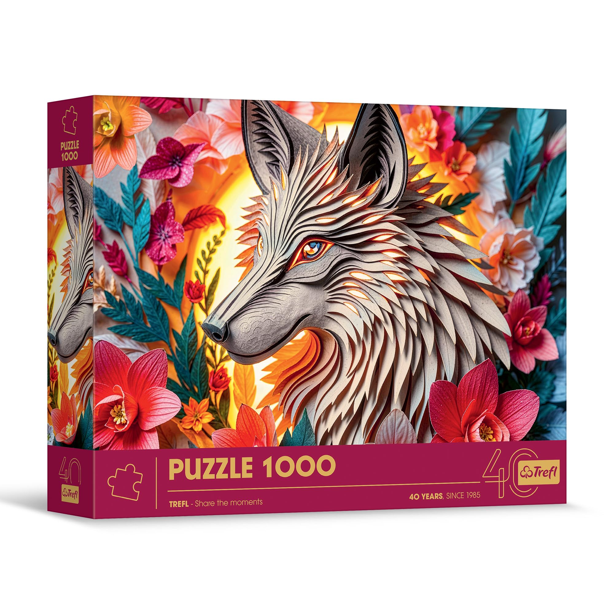trefl-premium-plus-loup-effet-3d-puzzle-1000-pi-ces image 1