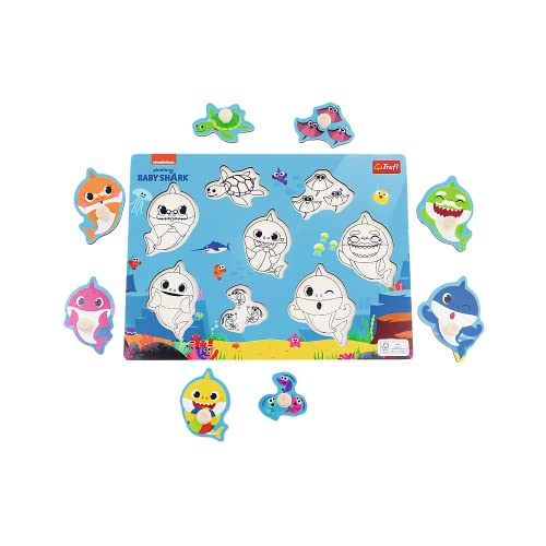 trefl-wood-craft-puzzle-bois-baby-shark-18-mois image 8