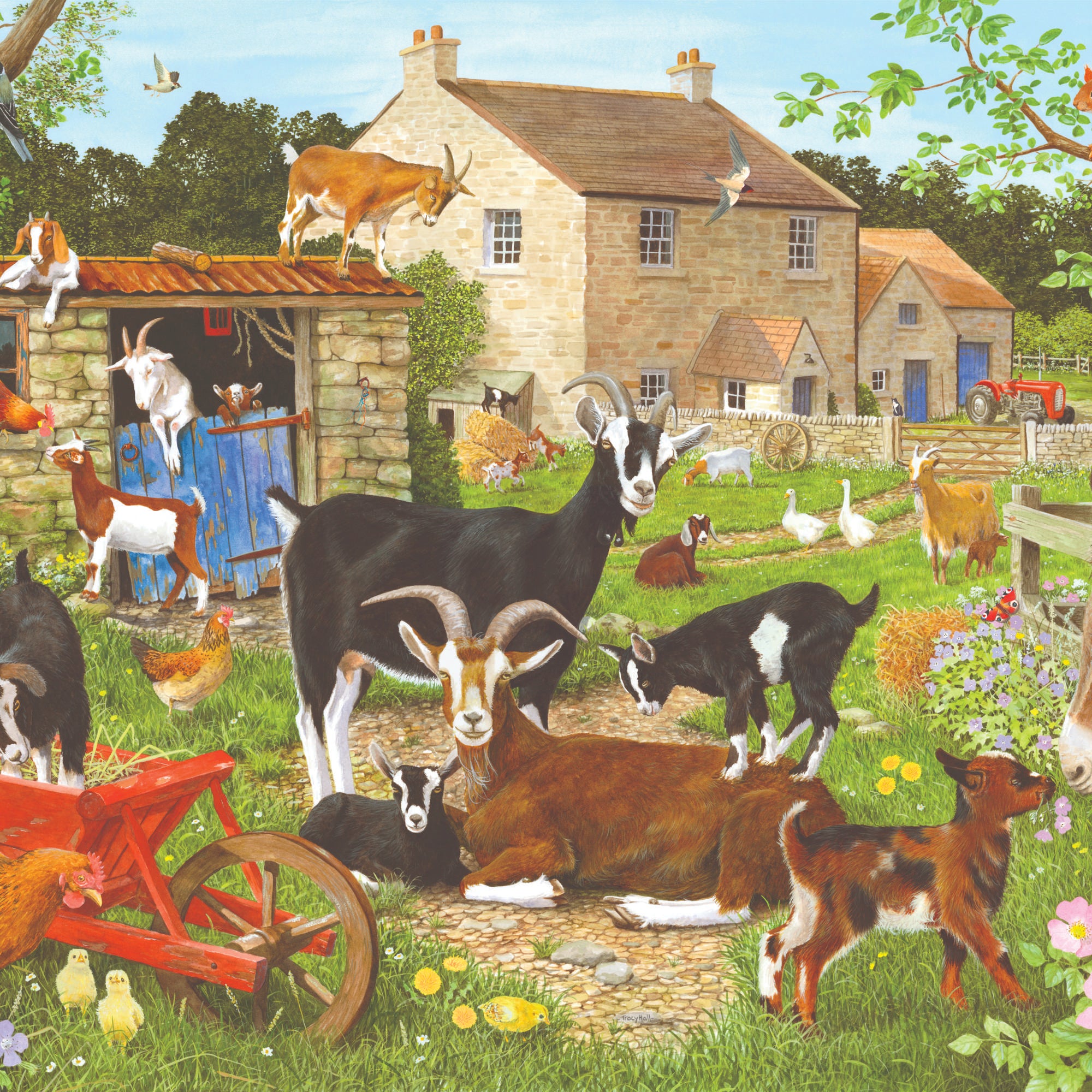 house-of-puzzles-nanny-billy-kids-puzzle-big-500-pi-ces-ferme image 3