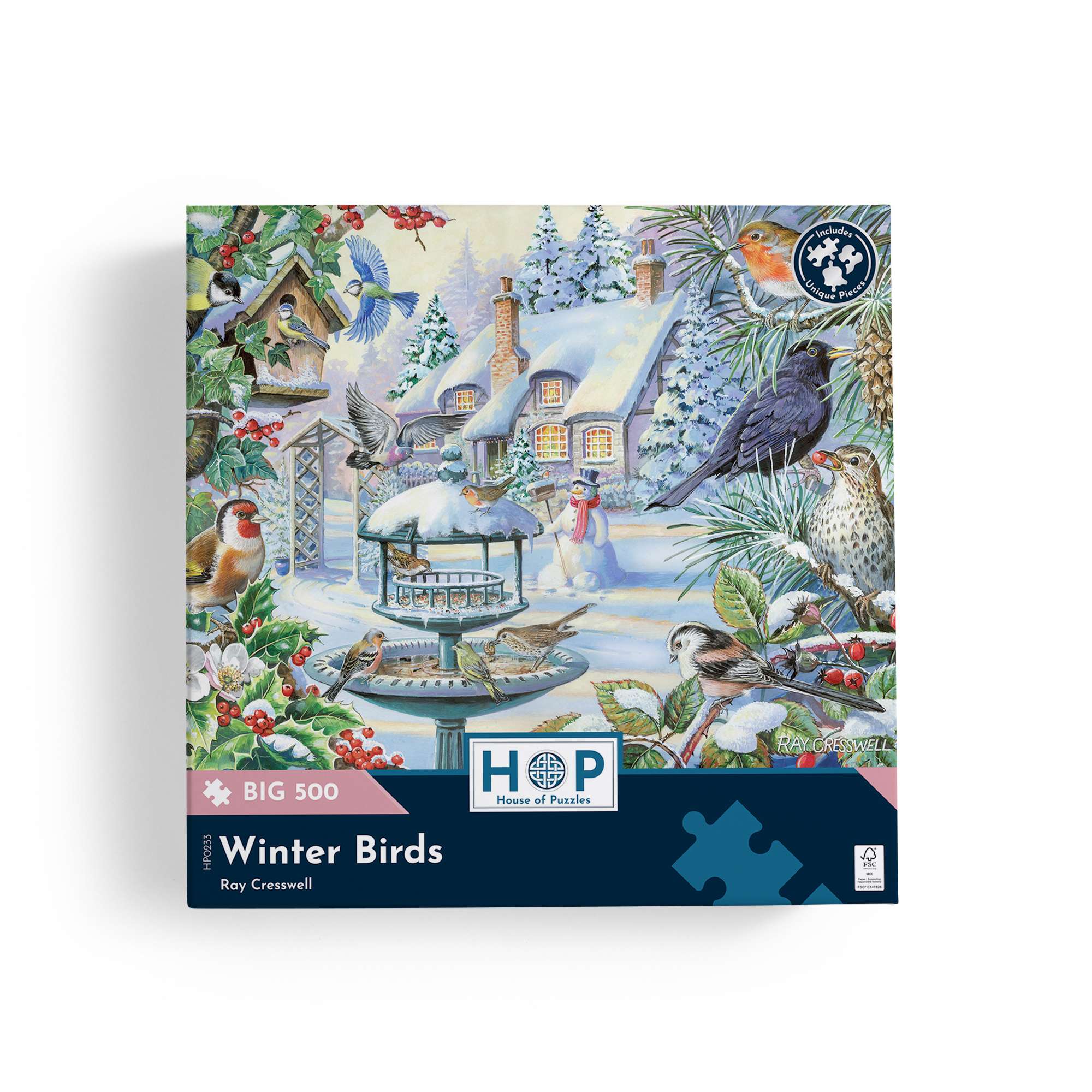house-of-puzzles-winter-birds-puzzle-500-pi-ces-hiver-oiseaux image 3