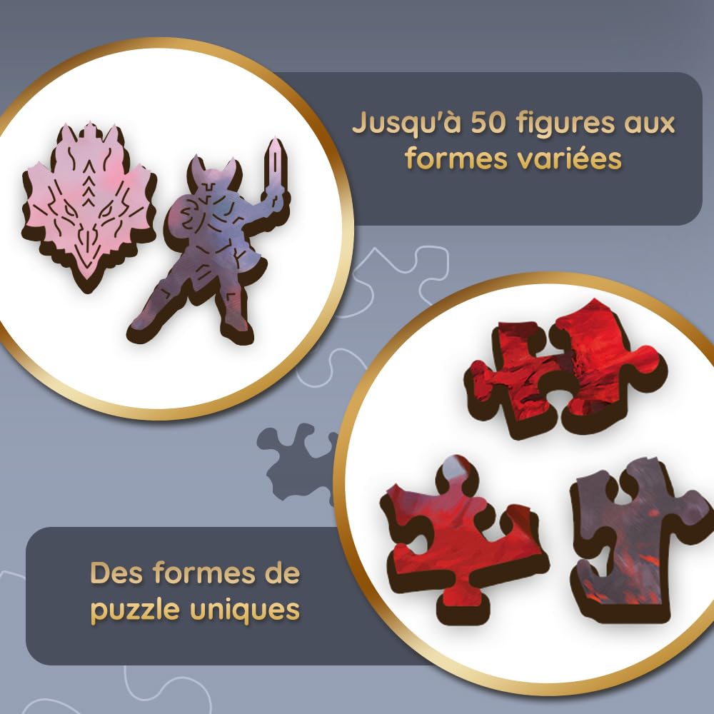 trefl-wood-craft-dungeons-dragons-puzzle-bois-500-1-dragon image 5