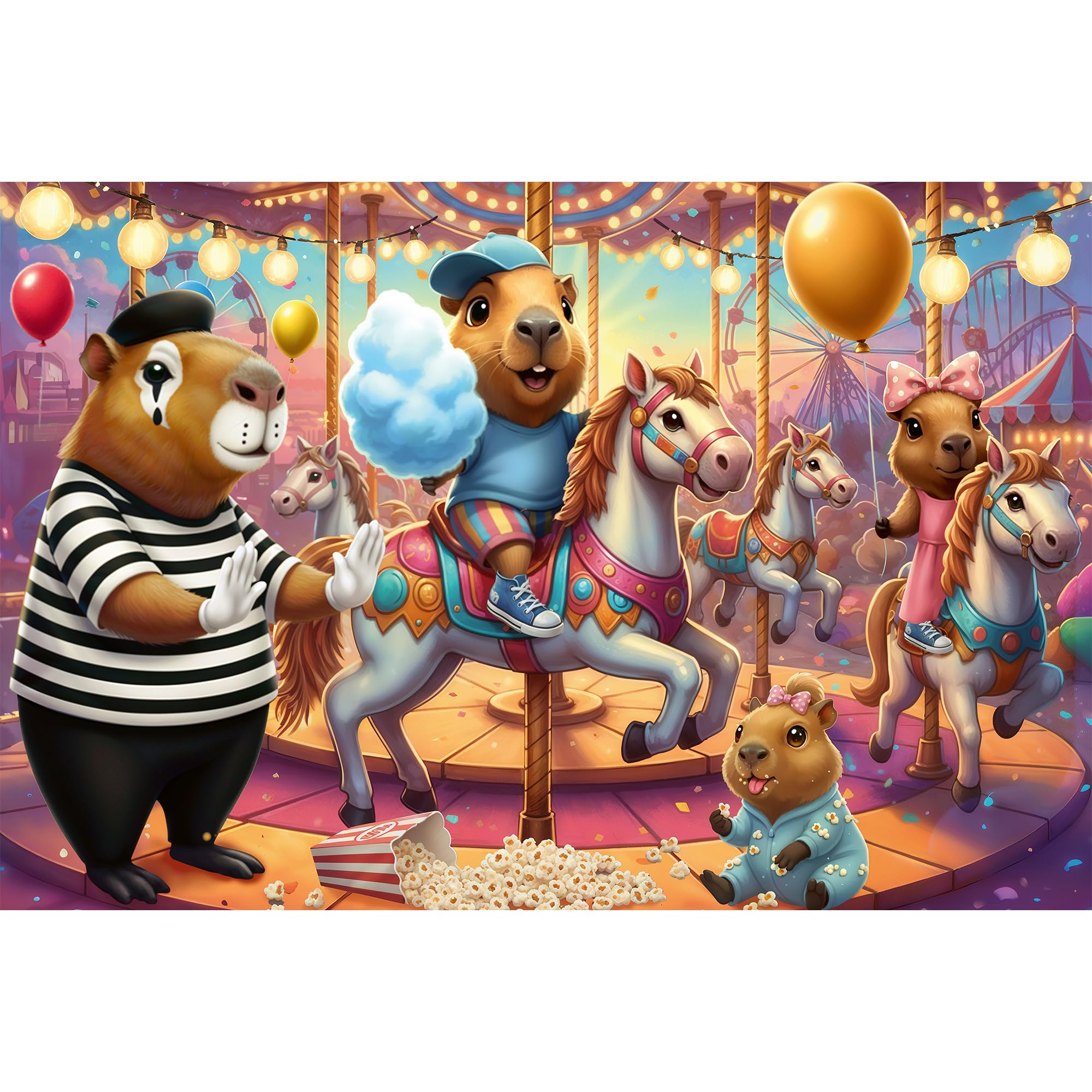trefl-red-capybaras-en-vacances-puzzle-enfant-100-pi-ces-d-s-5-ans image 2