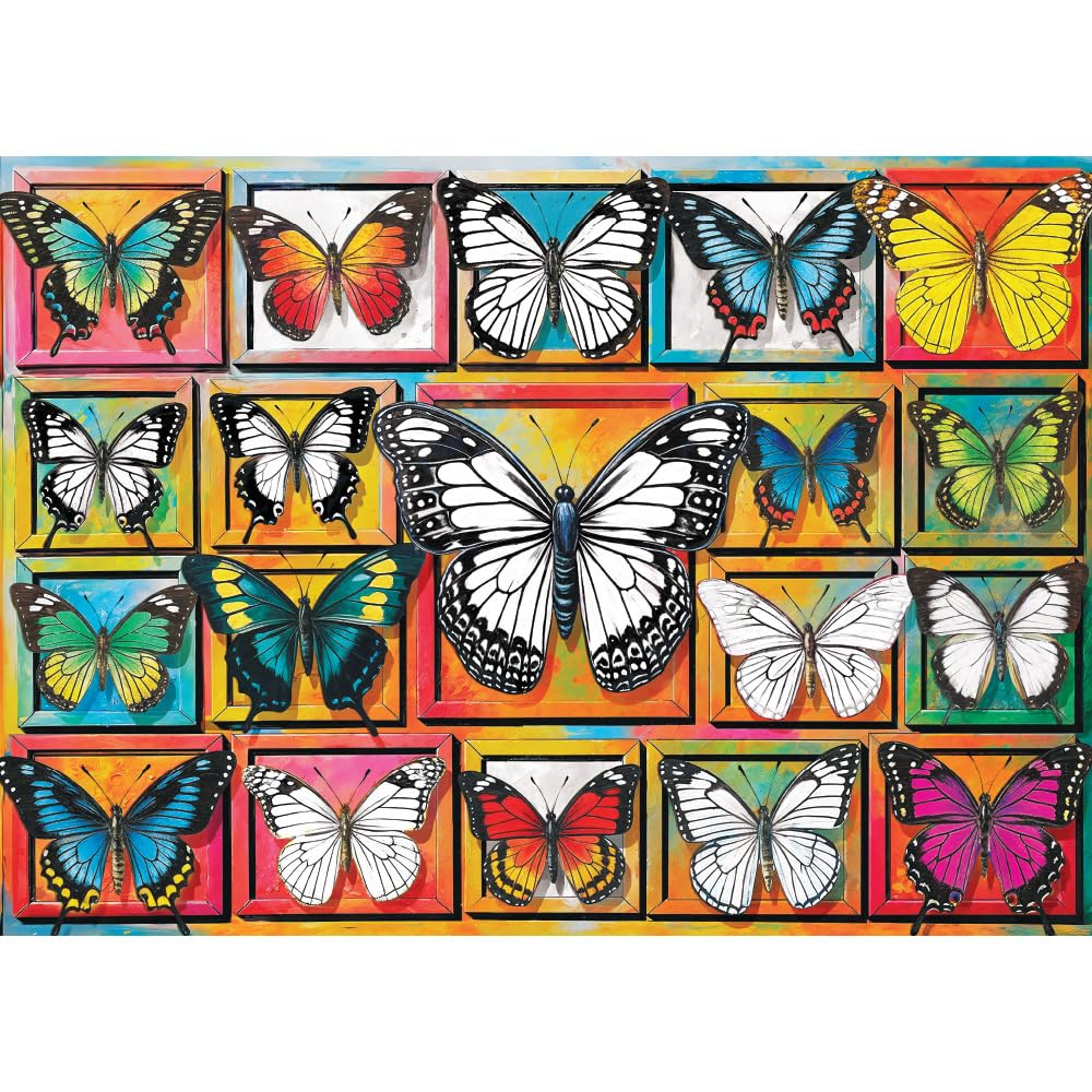 trefl-red-creative-collection-papillons-puzzle-500-pi-ces-colorier image 2
