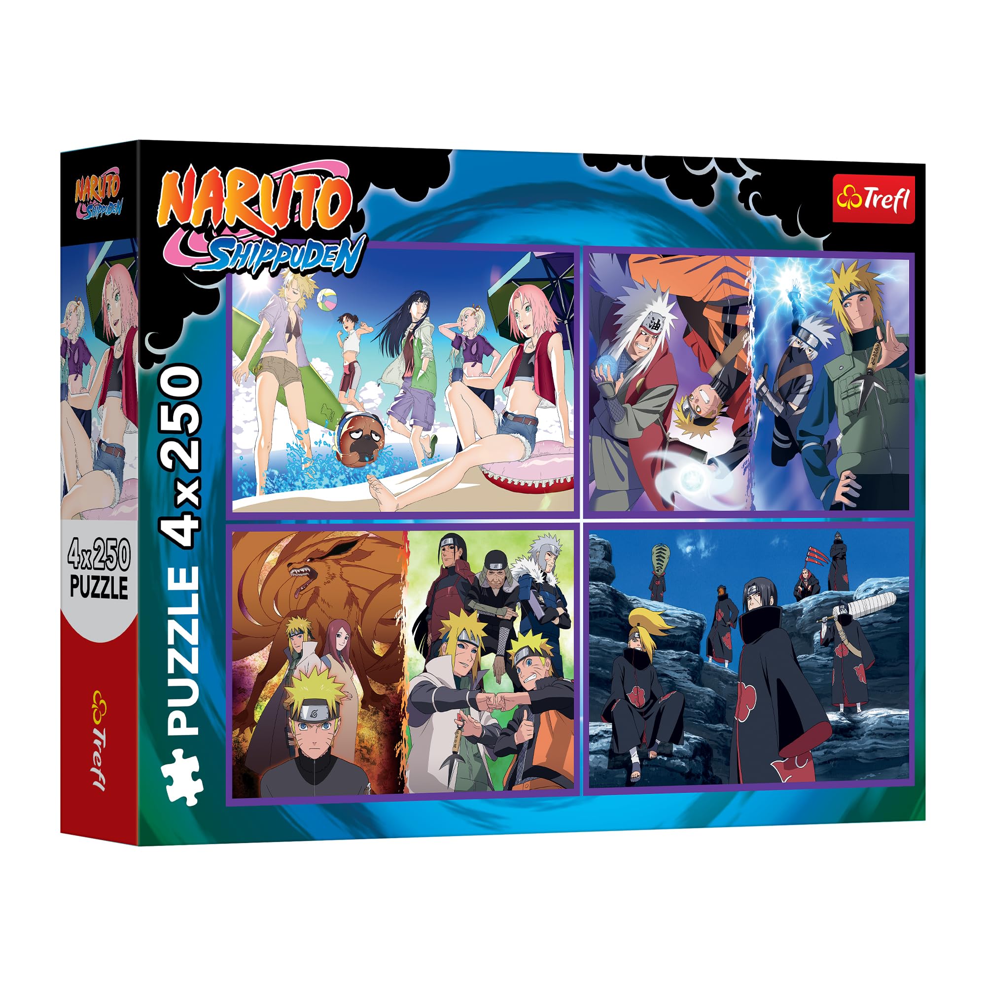 trefl-red-naruto-shippuden-puzzle-4x250-pi-ces-naruto-uzumaki image 1