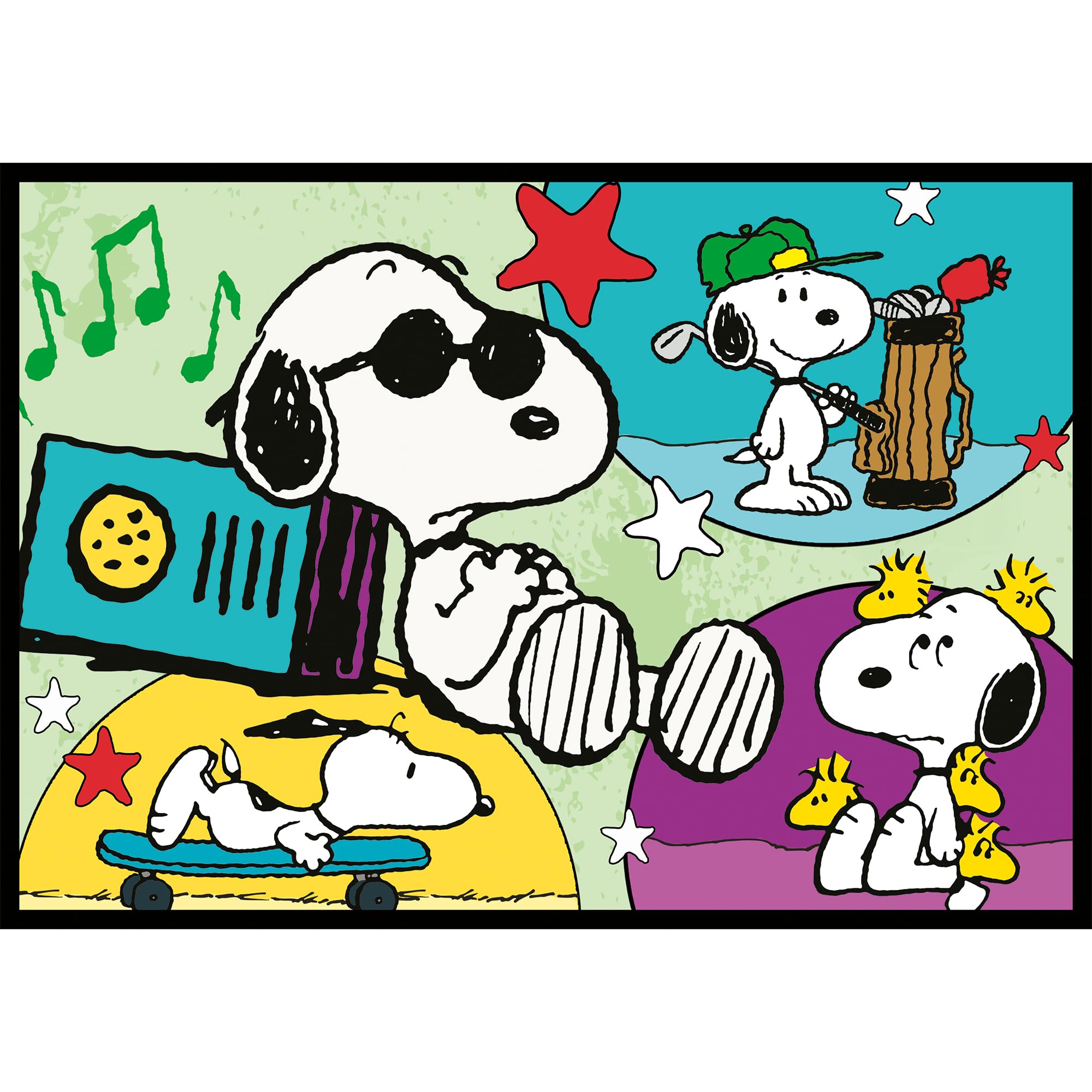 trefl-red-peanuts-puzzle-4x250-pi-ces-ados-snoopy image 8