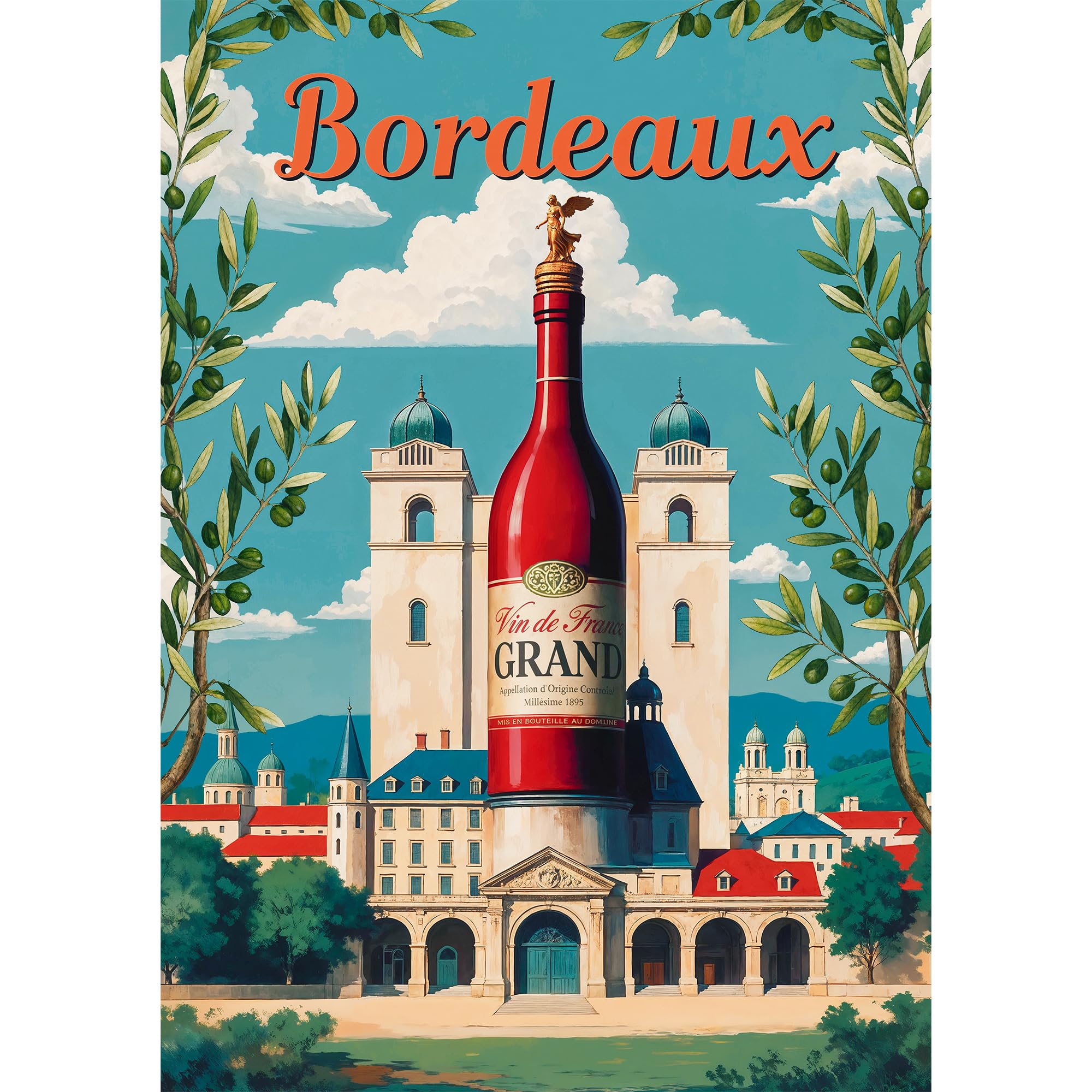 trefl-premium-plus-vintage-poster-bordeaux-puzzle-1000-pi-ces-affiche-r-tro image 2