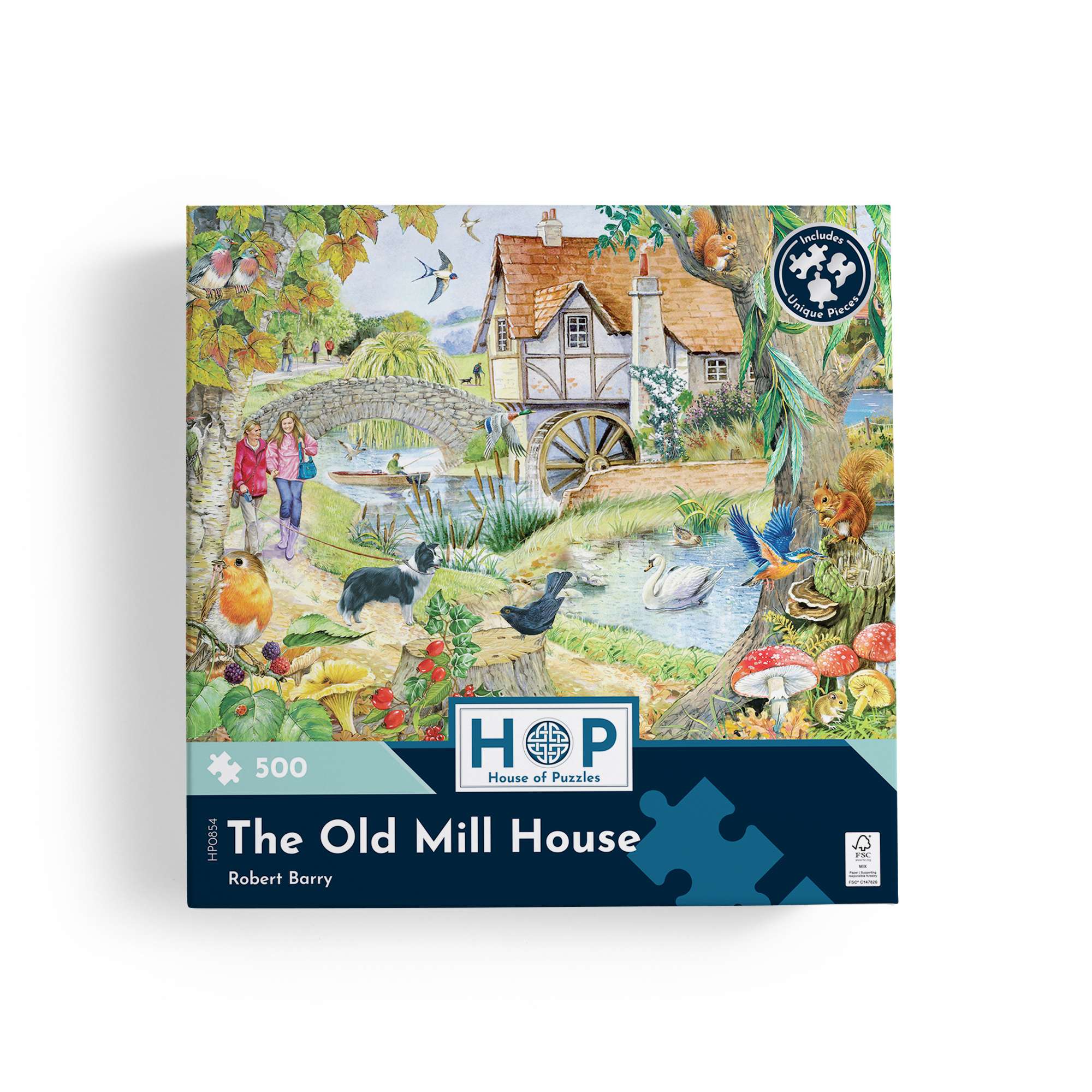 house-of-puzzles-puzzle-500-pi-ces-the-old-mill-house-animaux image 4
