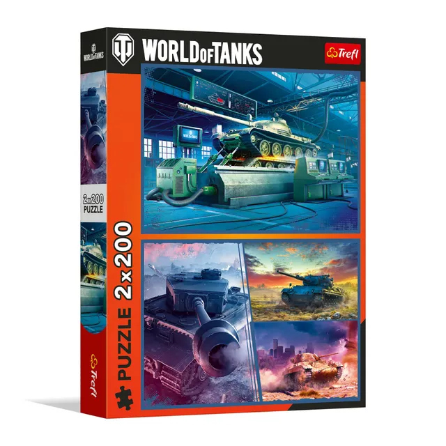 trefl-red-world-of-tanks-puzzle-2x200-pi-ces-ado image 1