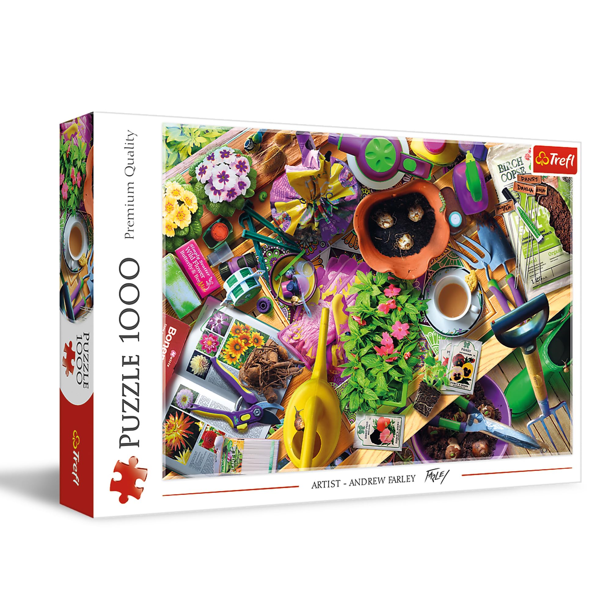trefl-red-m-nages-dans-le-jardin-puzzle-1000-pi-ces-adulte image 1