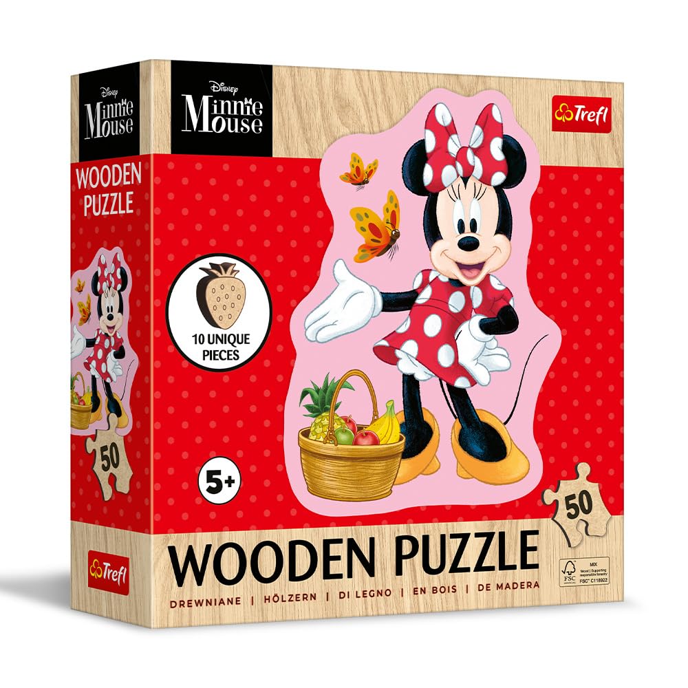 trefl-wood-craft-minnie-puzzle-bois-50-pi-ces-5-ans image 2