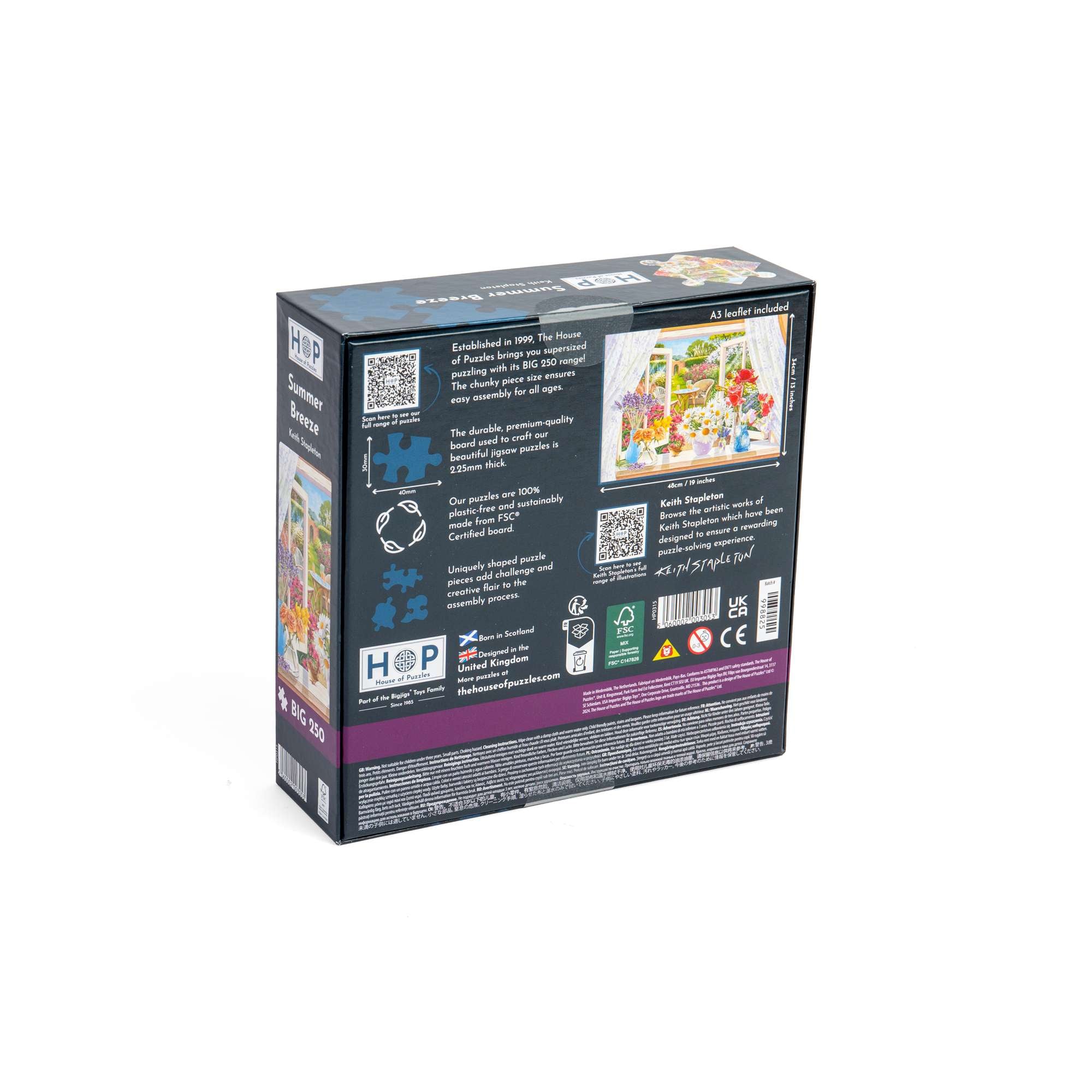 house-of-puzzles-summer-breeze-puzzle-250-pi-ces-t-jardin-fleurs image 3