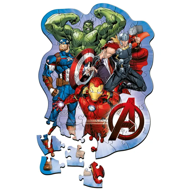 trefl-wood-craft-20256-puzzle-bois-50-pi-ces-marvel image 1